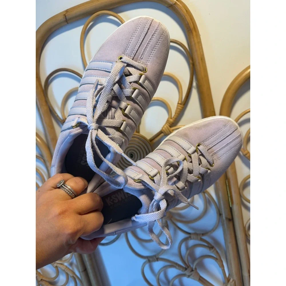 K-Swiss Court Pro II Lavender Purple Suede Sneakers Womens 8.5
